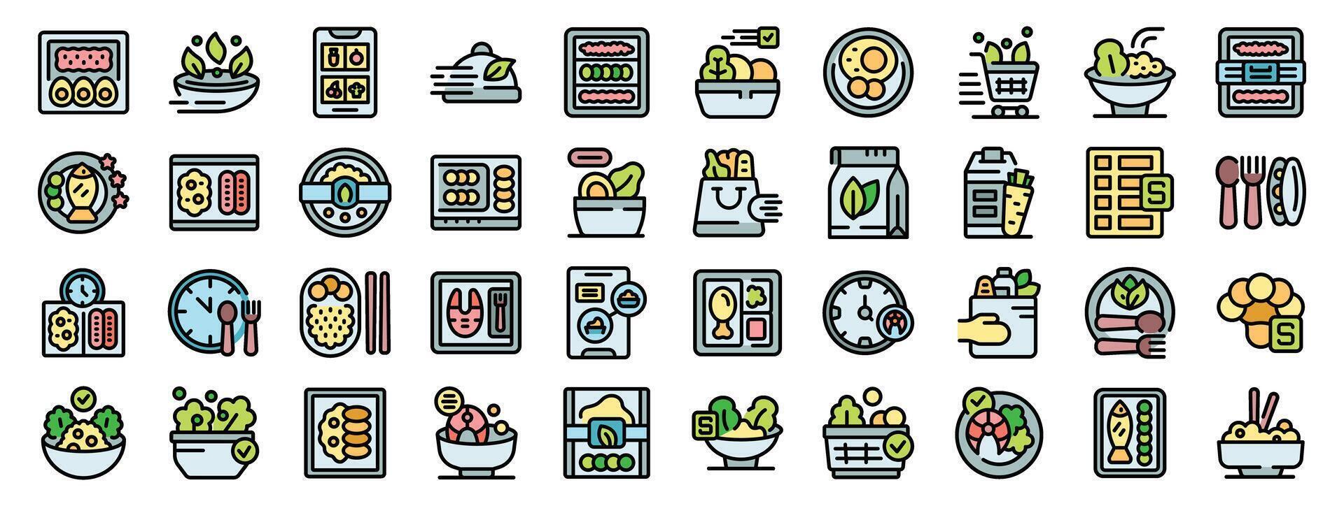 People are using their smartphones to order, cook and eat healthy food online, while nutritionists give online advices for a balanced diet vector