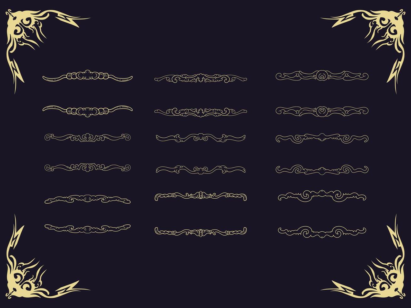 border ornament vintage vector