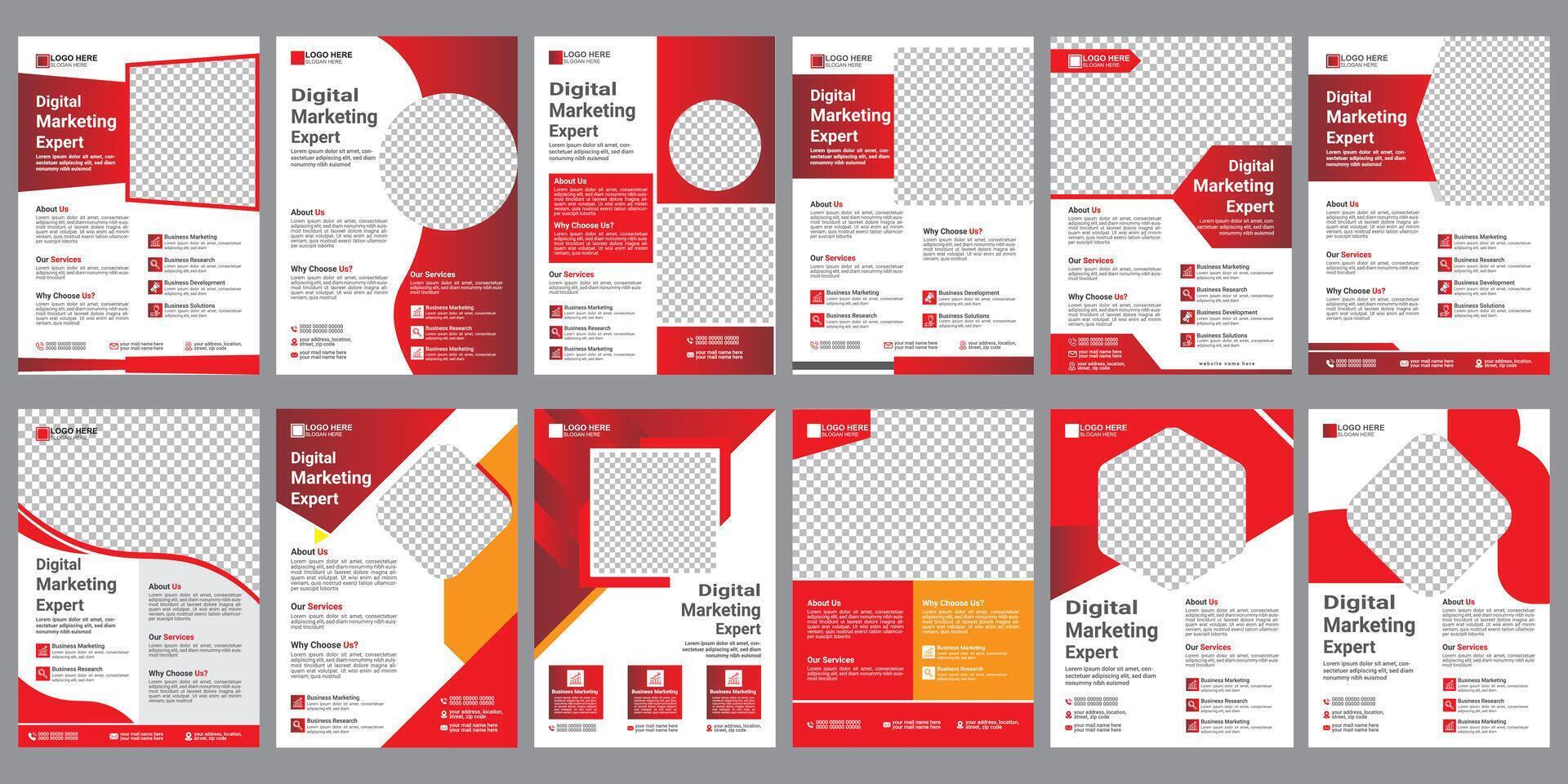 Corporate flyer design, business flyer template, marketing advertise backgrounds vector