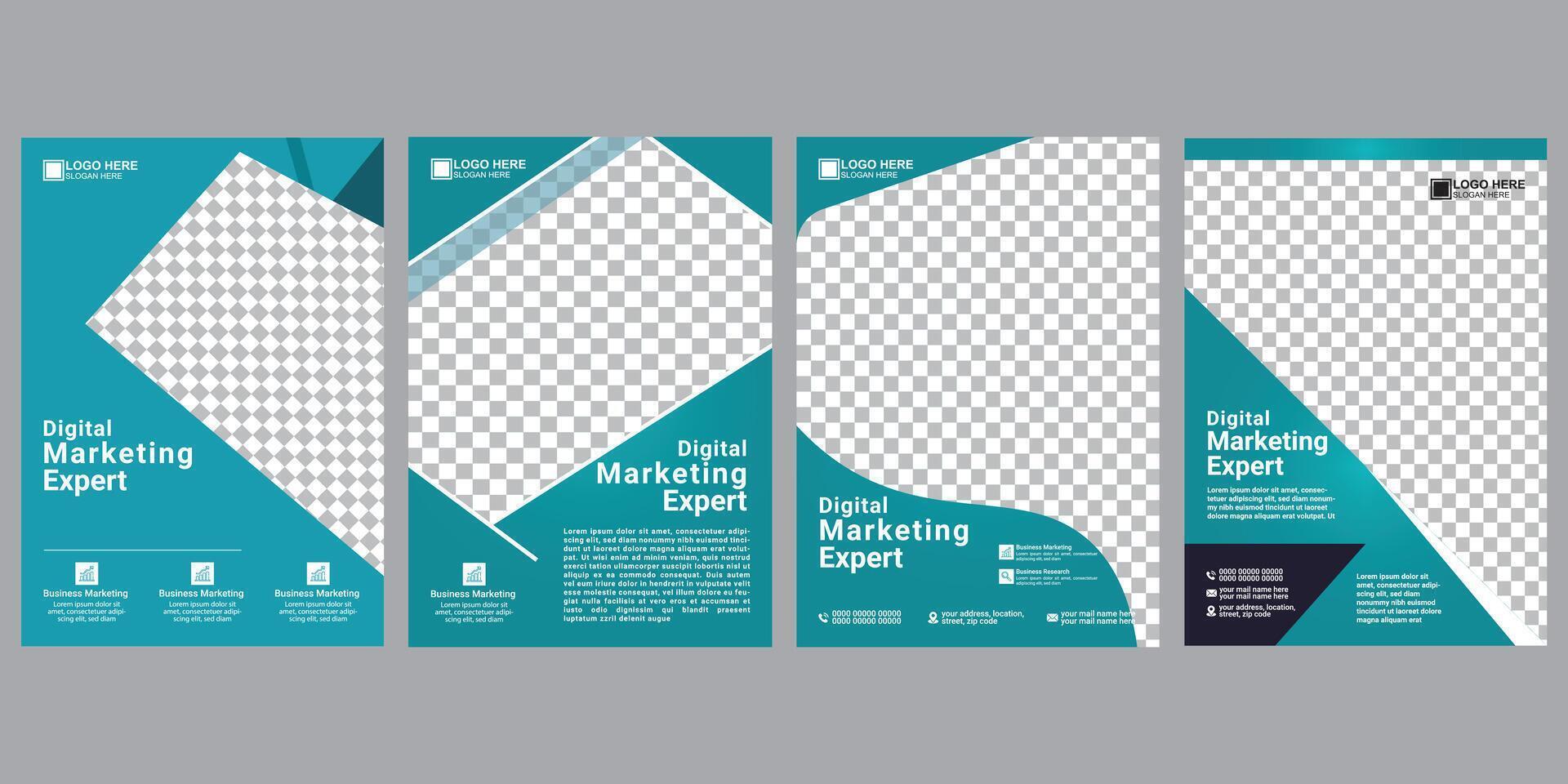 flyer design template vector