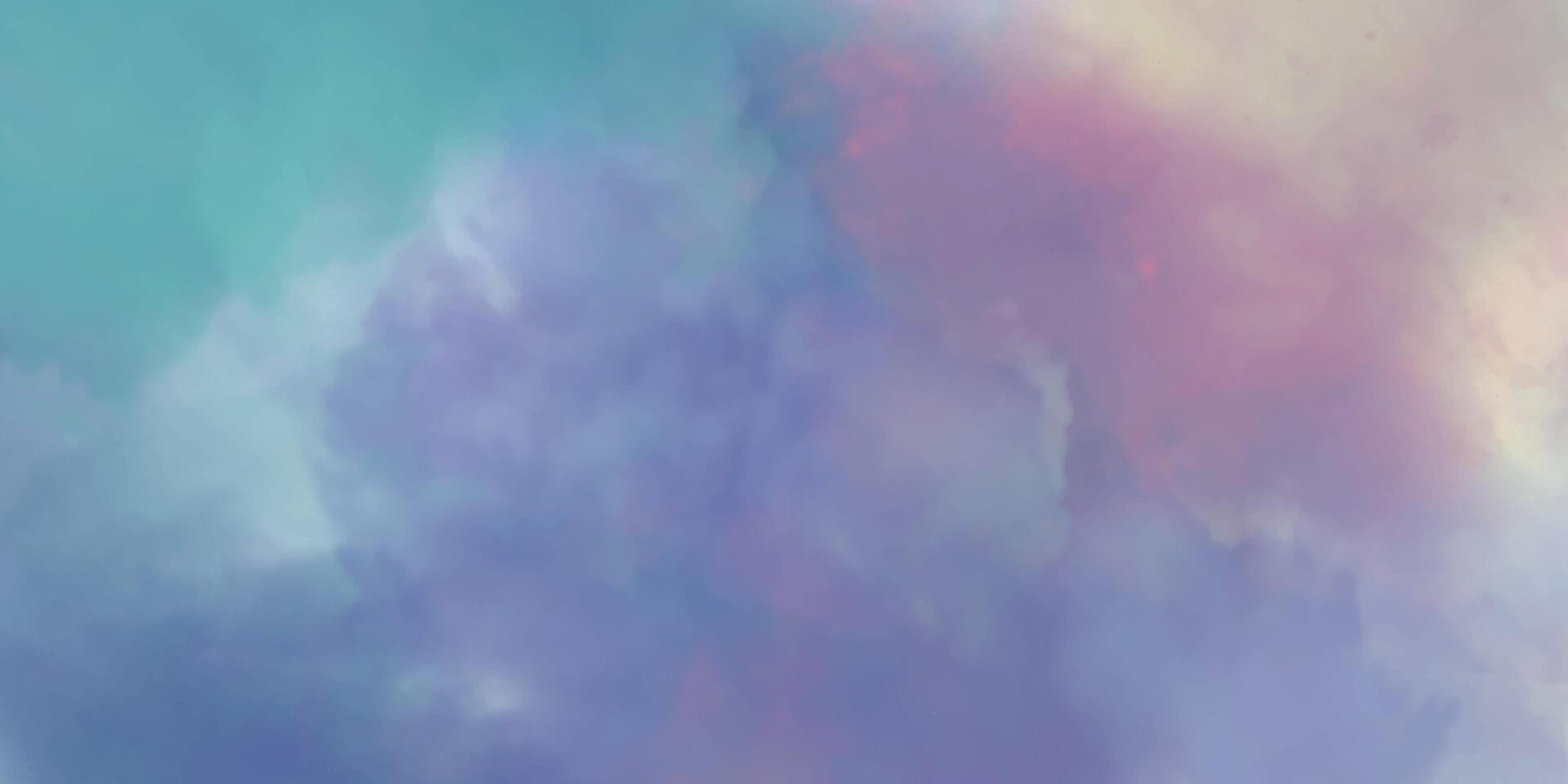 Soft Pastel Cloudy Watercolor Background vector