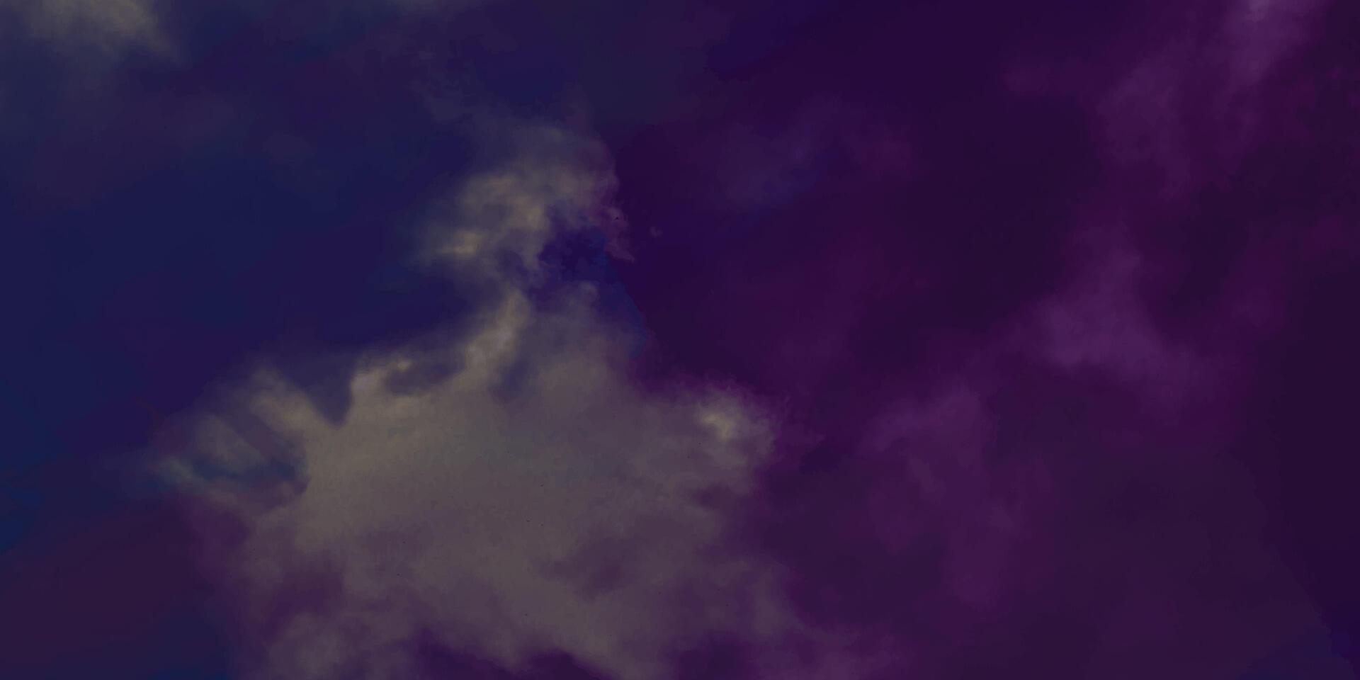 Dark Abstract Cloudy Background with Deep Purple and Blue Tones vector