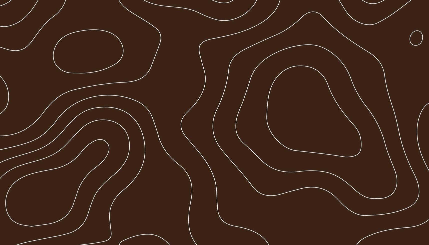 Dark Brown Topographic Map Pattern vector