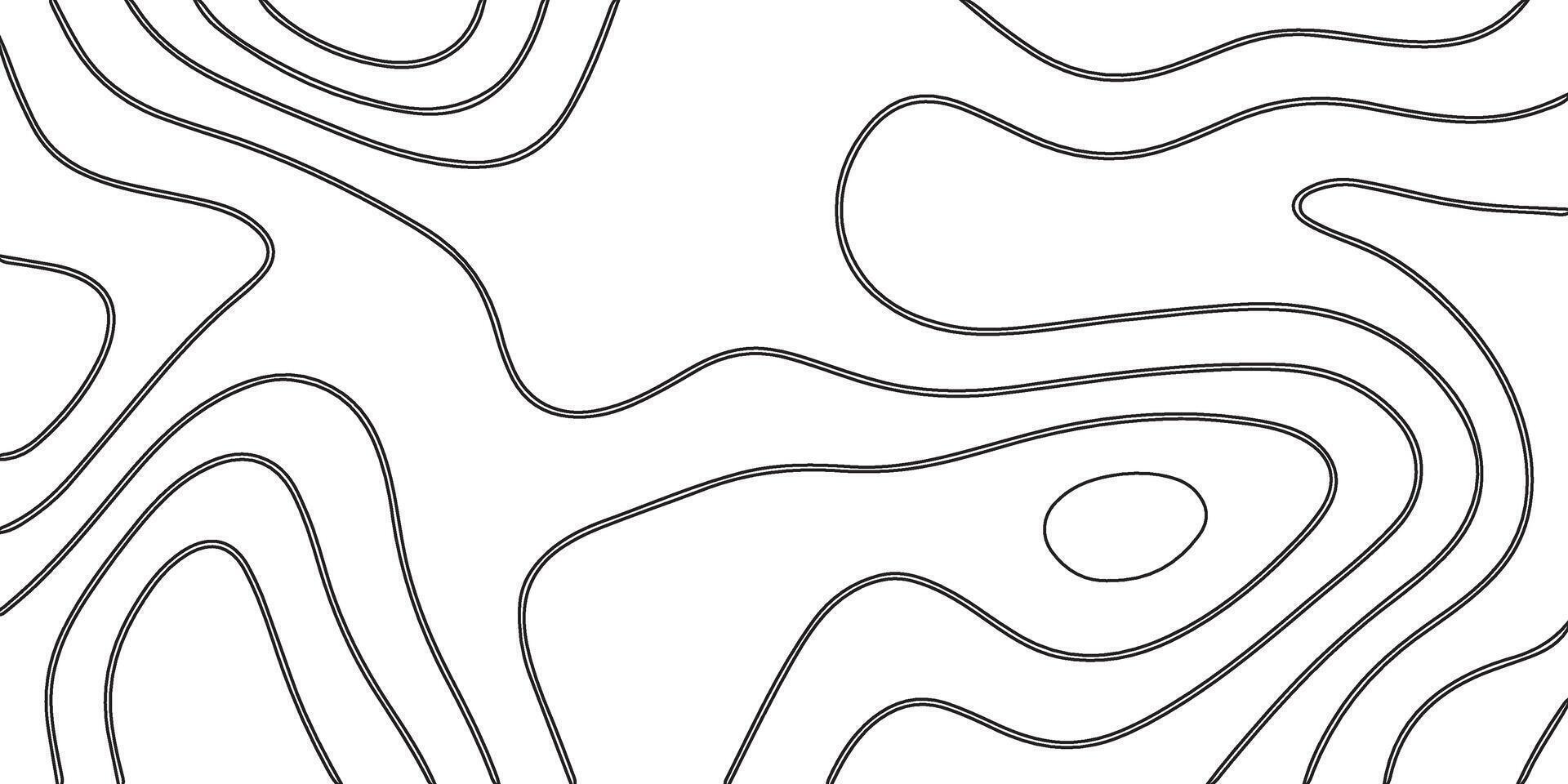 Minimalist Topographic Contour Line Pattern vector