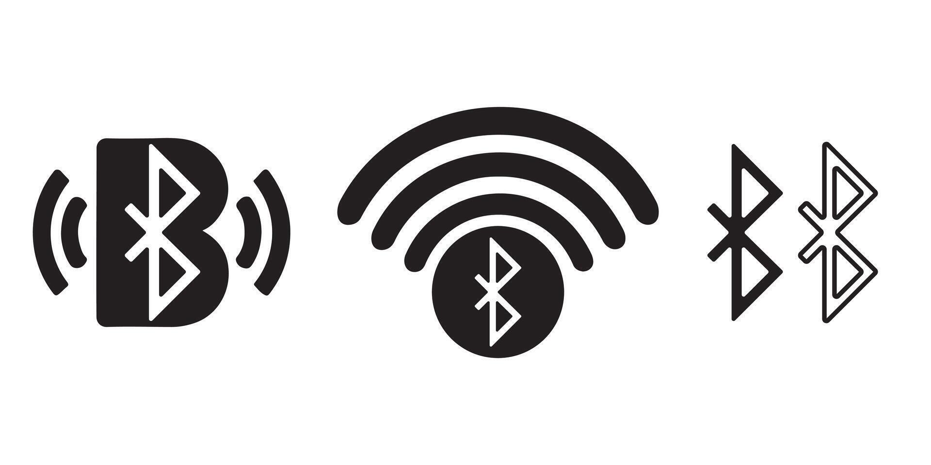 Bluetooth set Icon illustration. vector