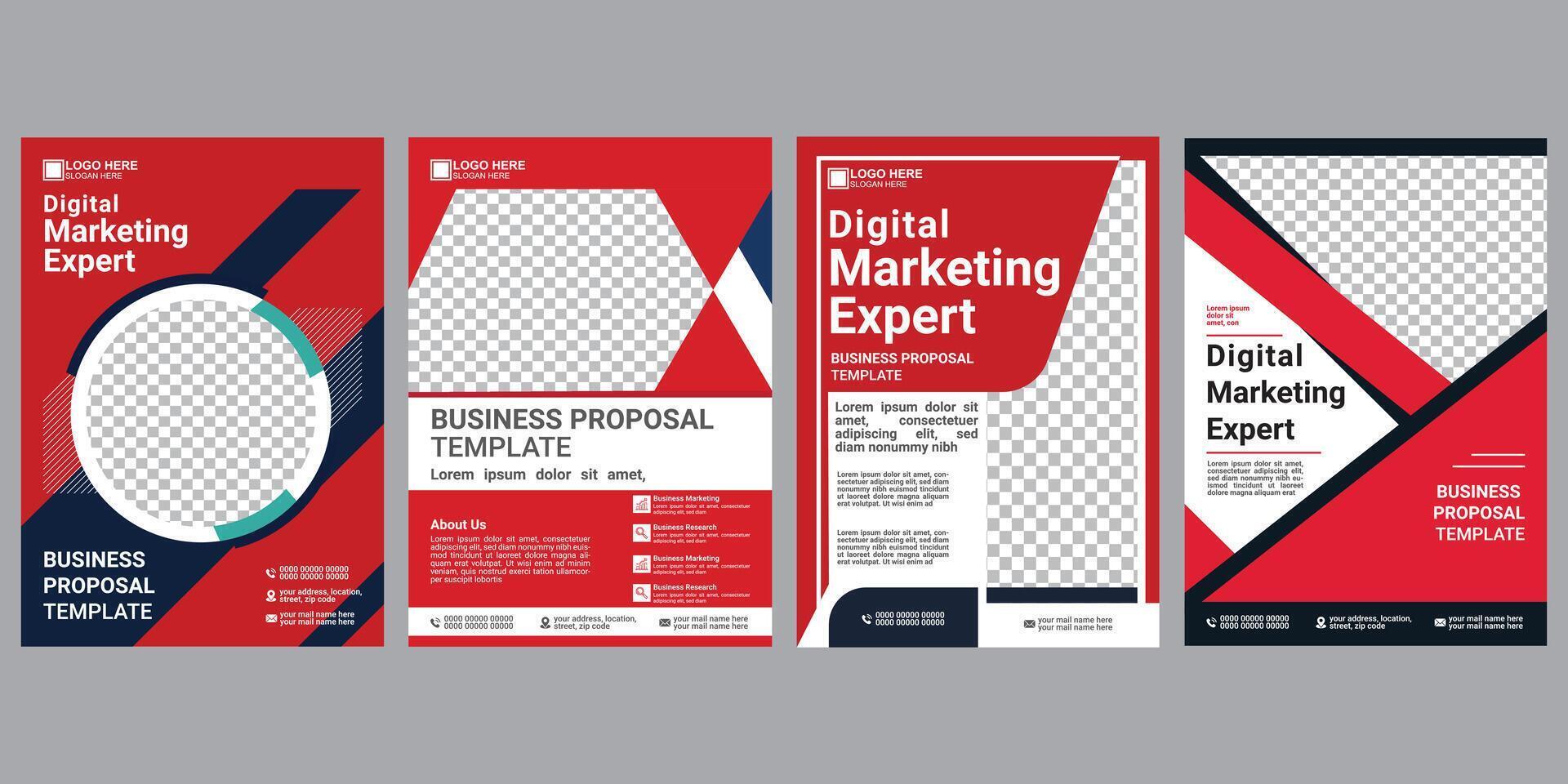 flyer design template bundle vector