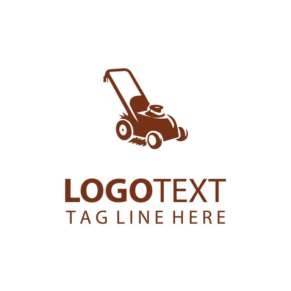 Mow Wise Lawn Mover Service Logo vector