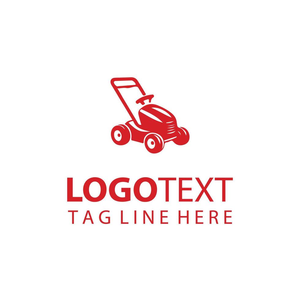 Sharp Edge Lawn Mover Logo vector