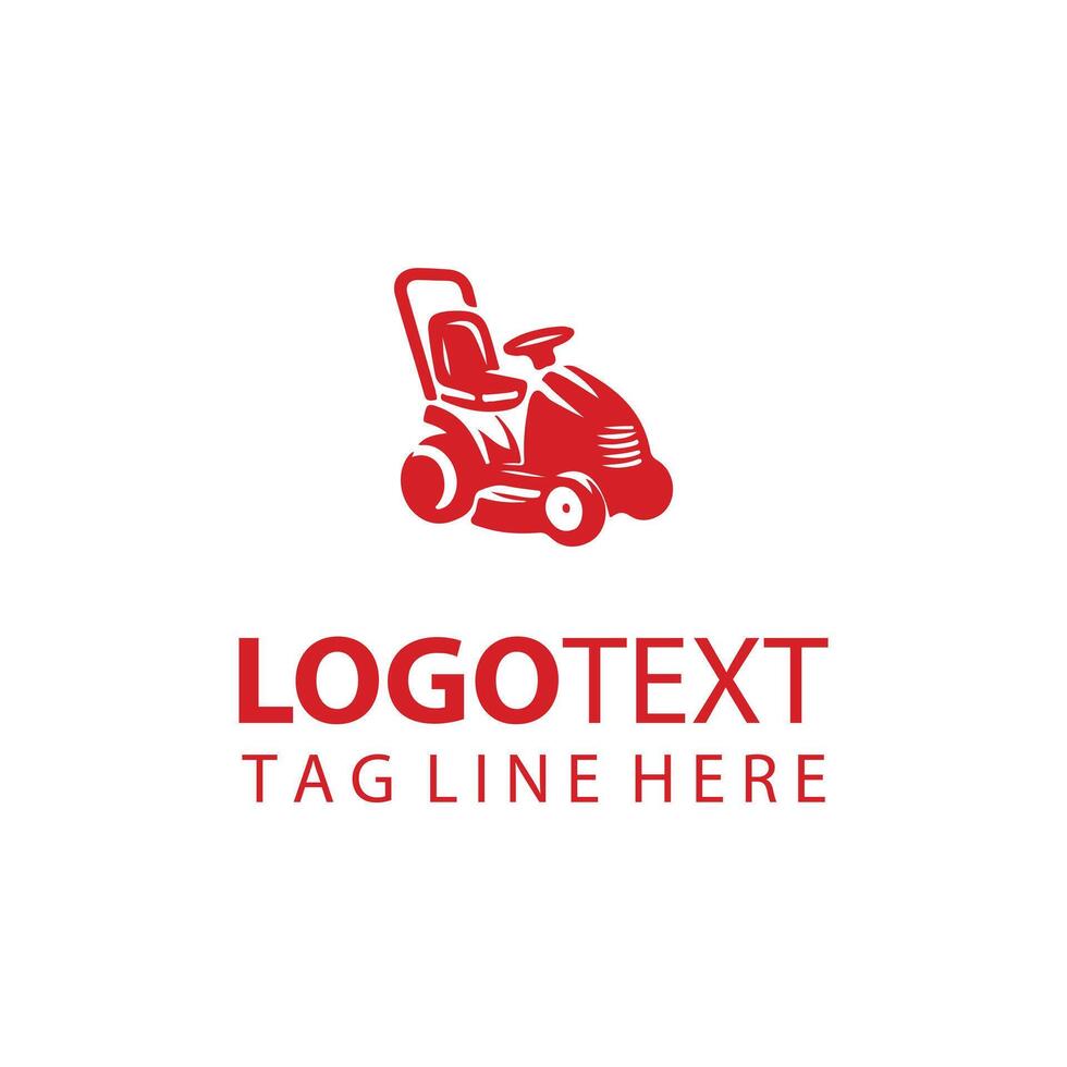 Perfect Trim Lawn Mover Logo vector