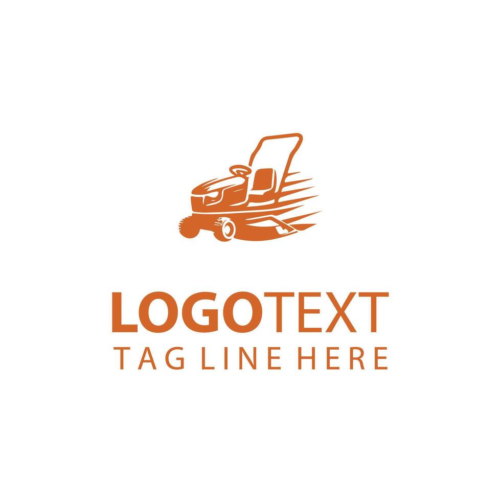 Lawn Mover Turf Solutions Logo vector