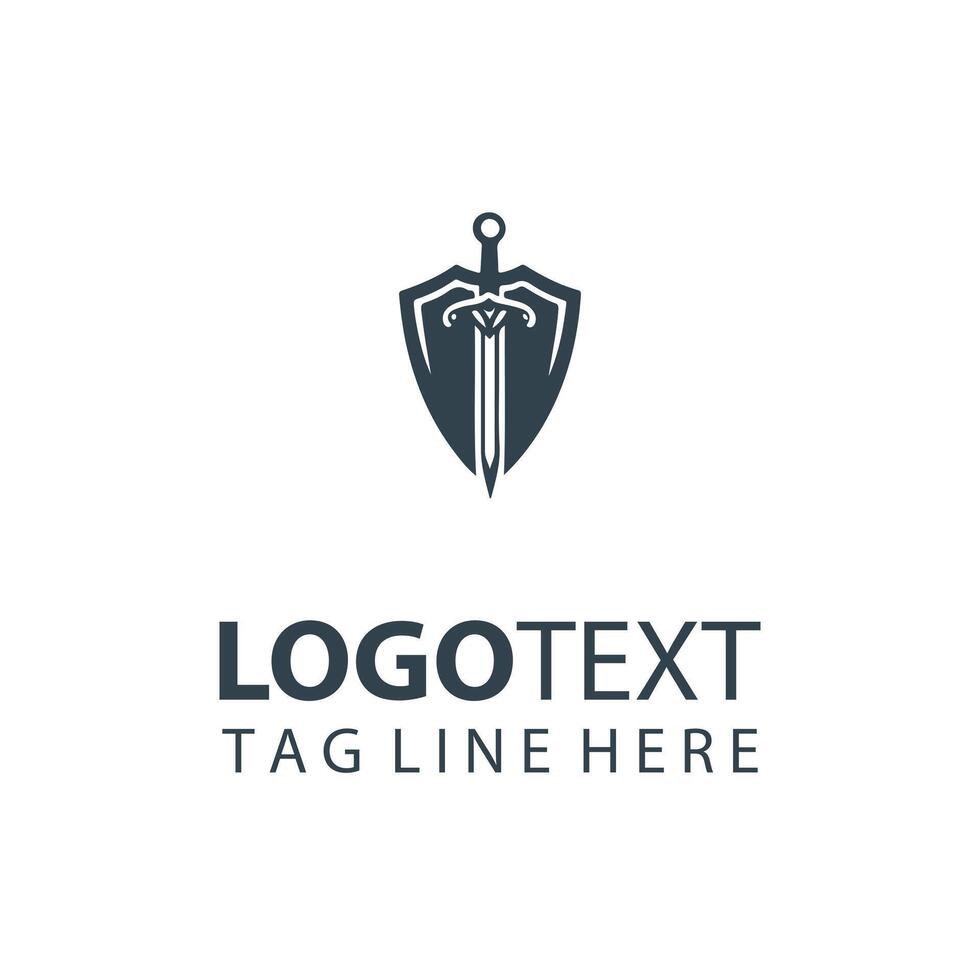 Obsidian Edge Sword Logo vector