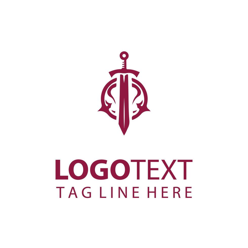Blade of Destiny Sword Logo vector