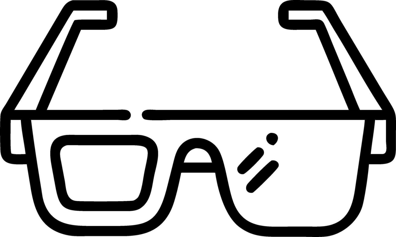 Augmented reality glasses close up vector