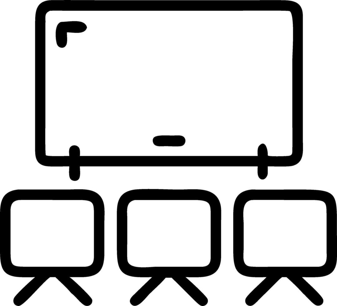 Automated Education Classroom vector