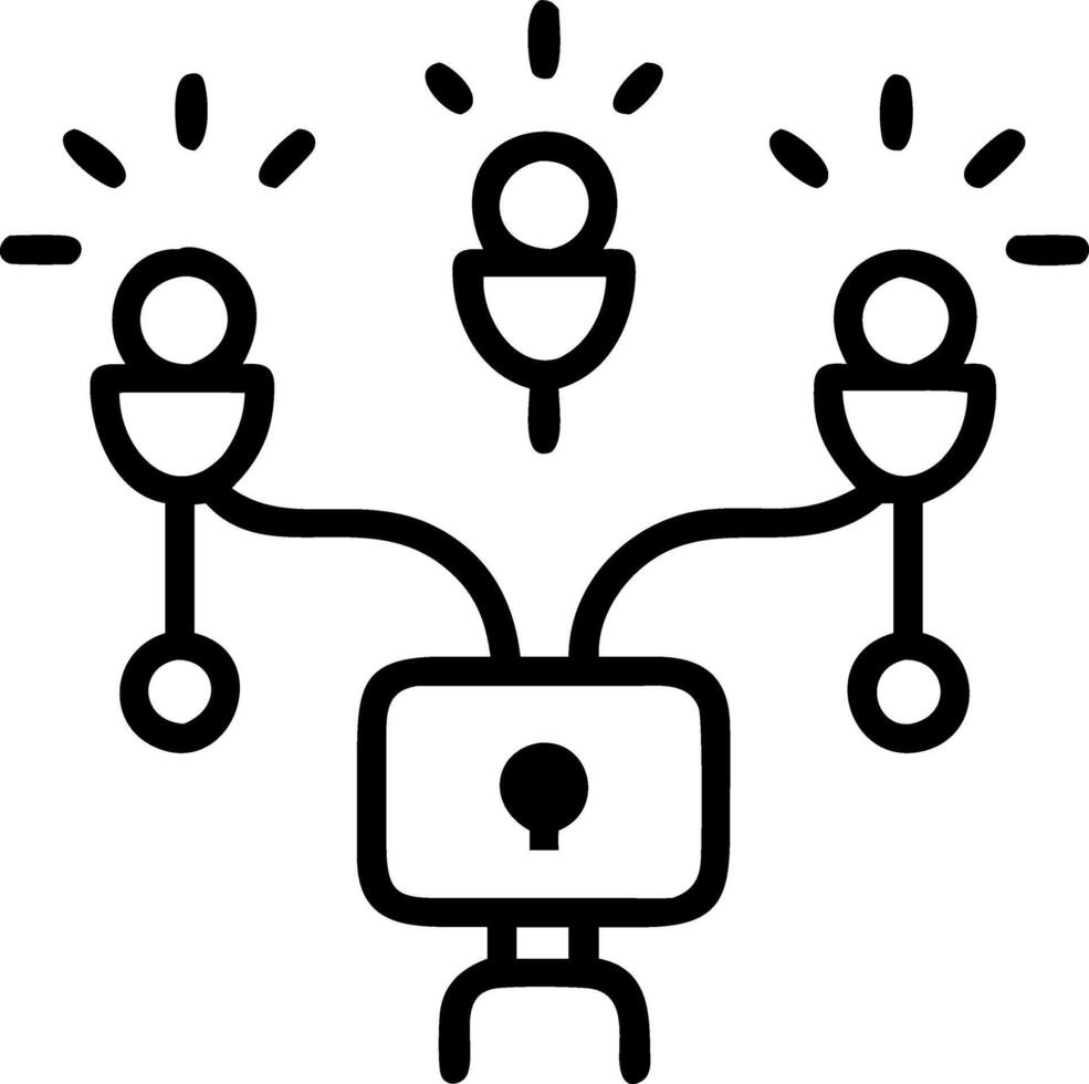 Bokeh digital art of a happy team collaborating remotely vector