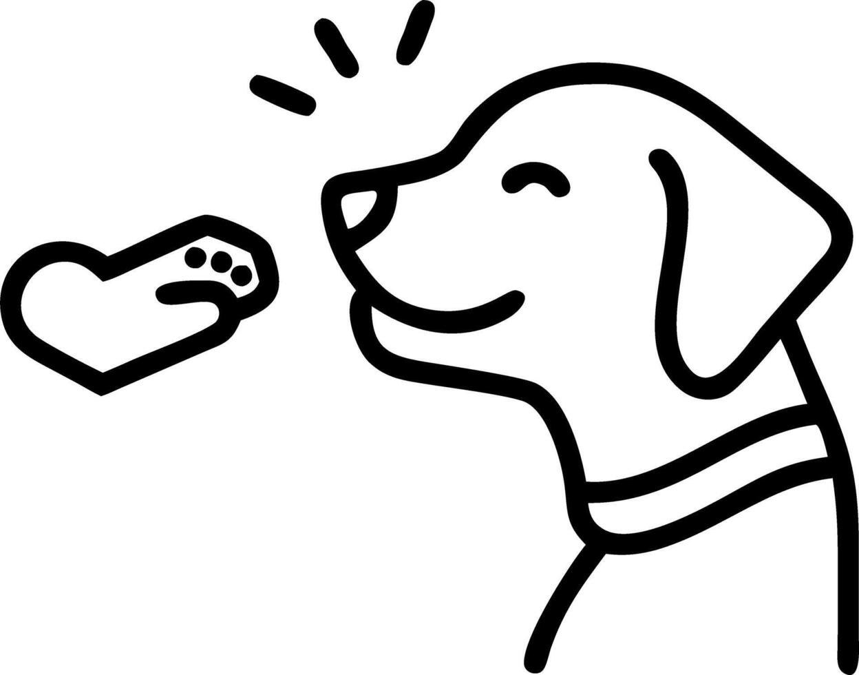Bokeh Dog and Owner Sharing Treats vector