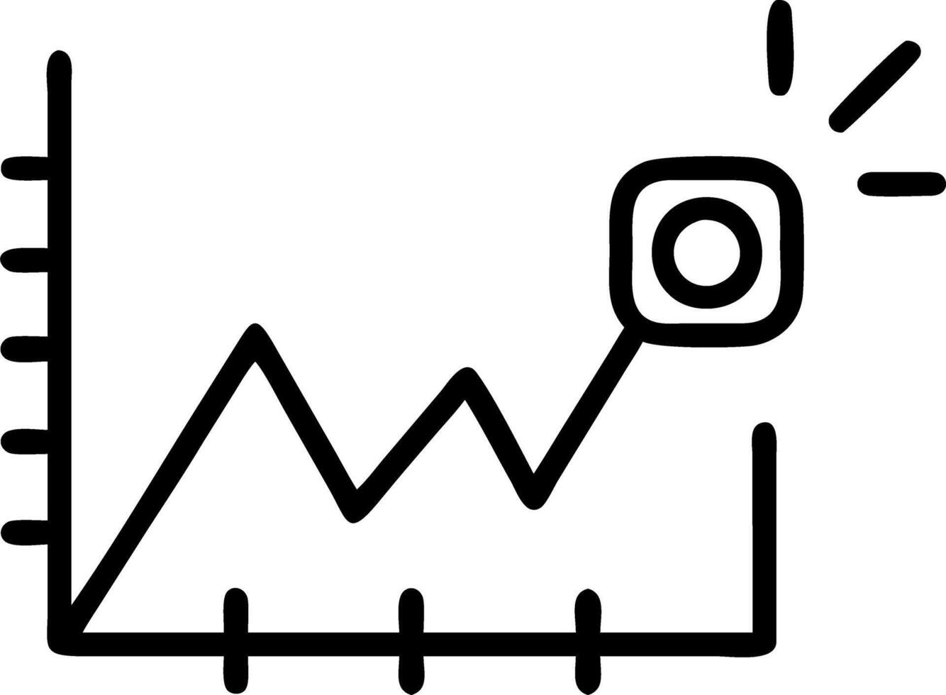 Bokeh lights form abstract business graph vector