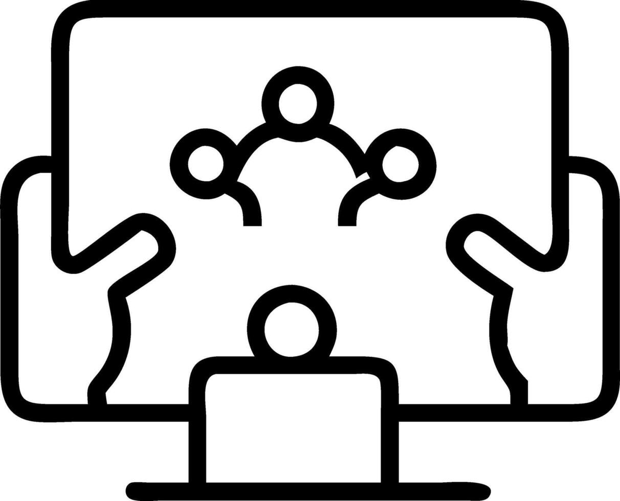 Candid image of a family collaborating on a digital puzzle on a tablet vector