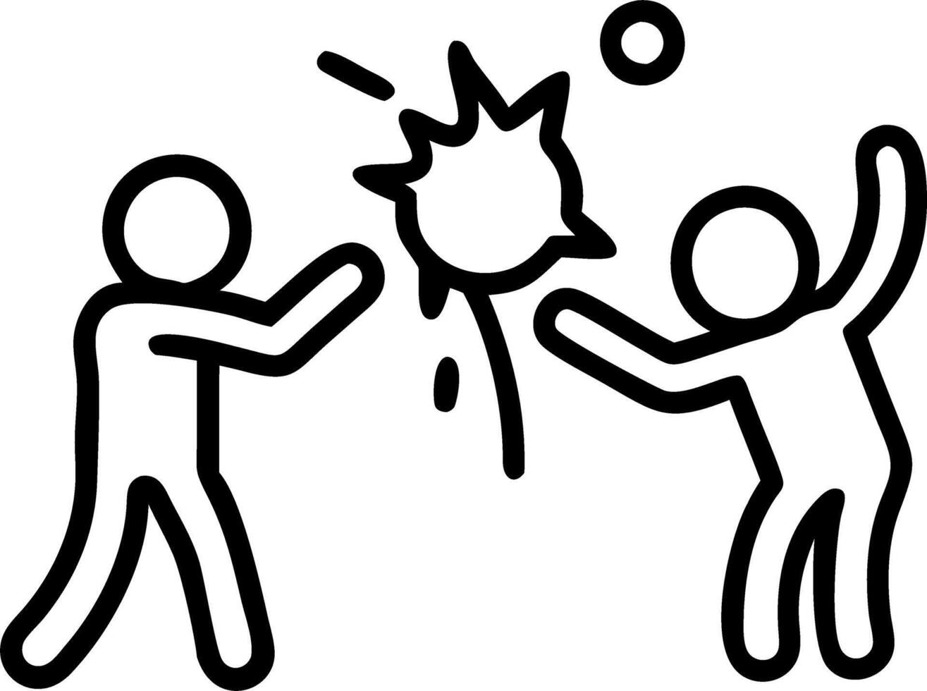 Candid image of a family having a water balloon fight in the backyard vector