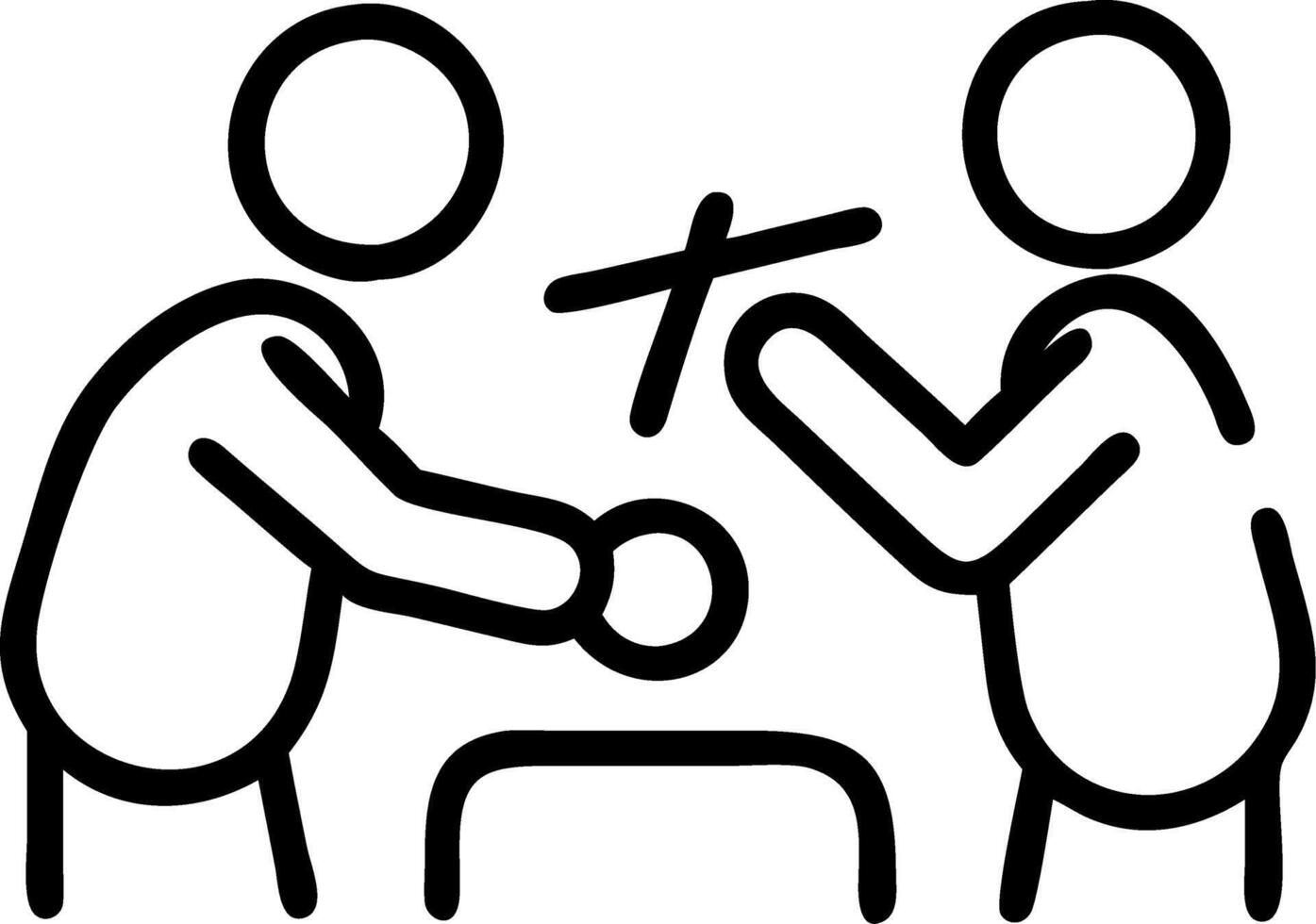 Candid photo of doctors collaborating during a surgery vector