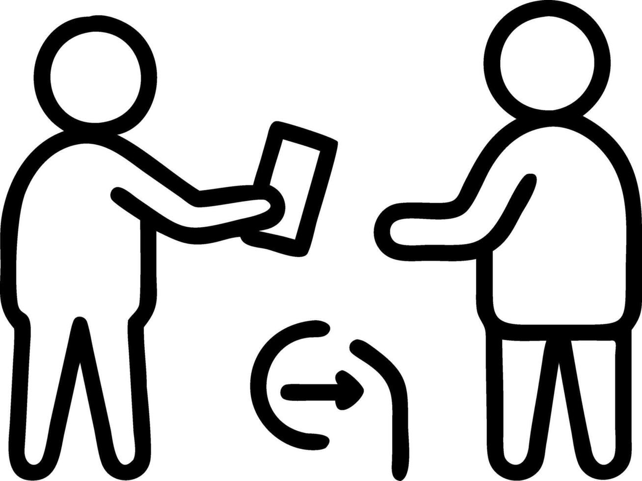 Candid photo of grandparents teaching grandchildren to use a smartphone vector