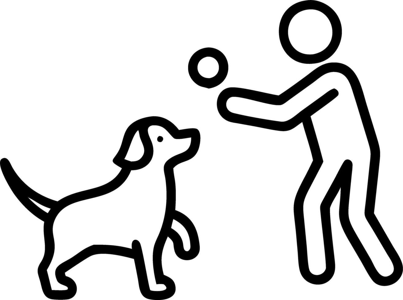 Candid Puppy Playtime in Backyard vector