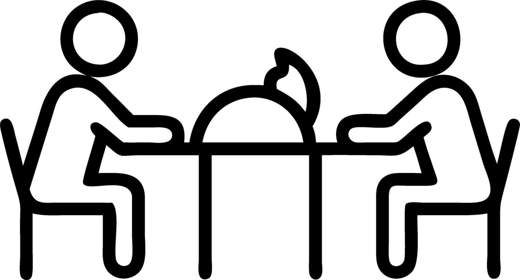 Candid shot of a family eating dinner together at home with room for text on top vector