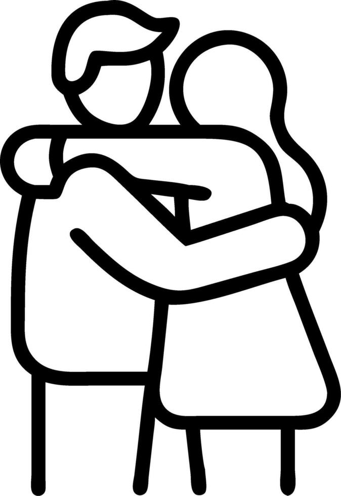 Candid shot of a young couple embracing at a train station vector