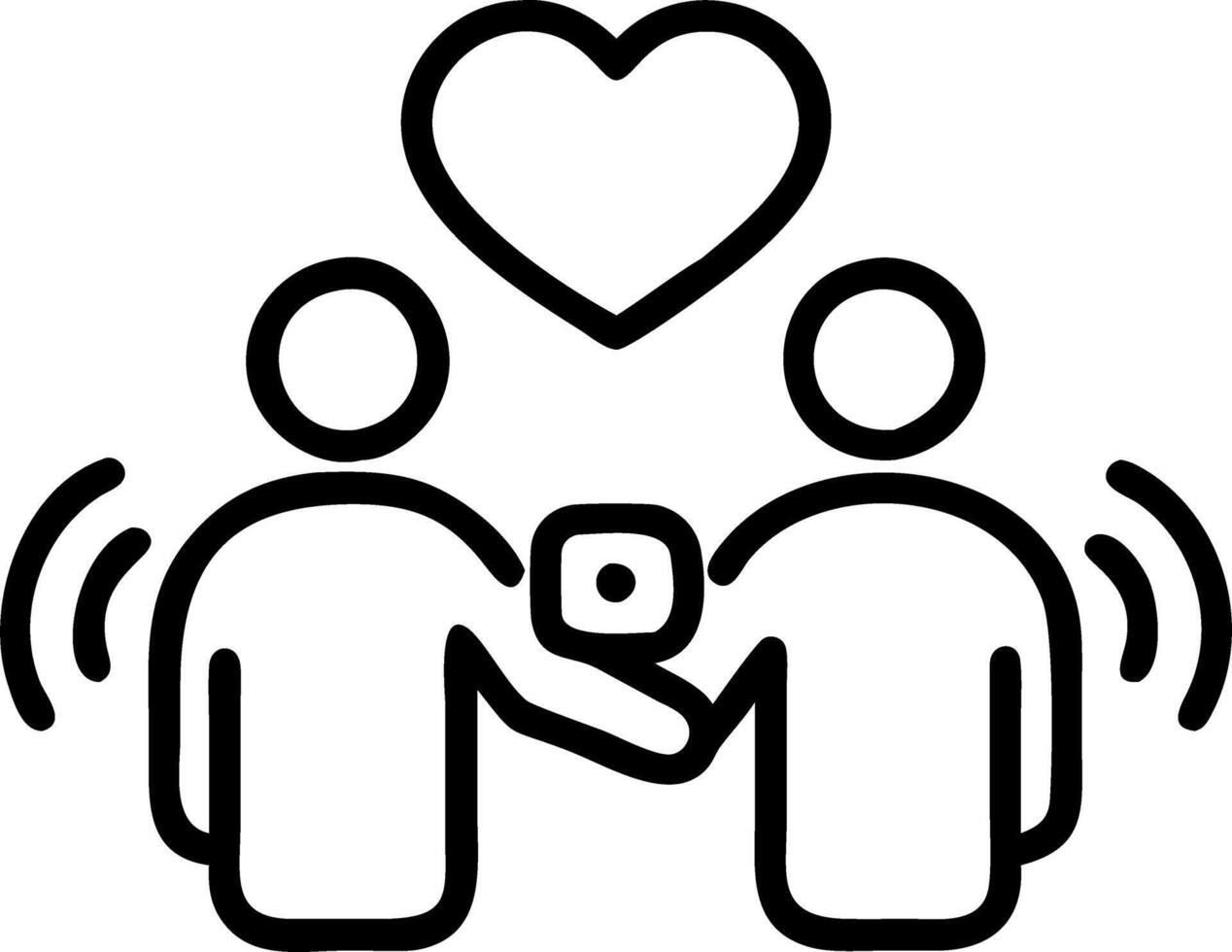 Close up of a family sharing a moment using a smart wristband that tracks their health data in real time vector