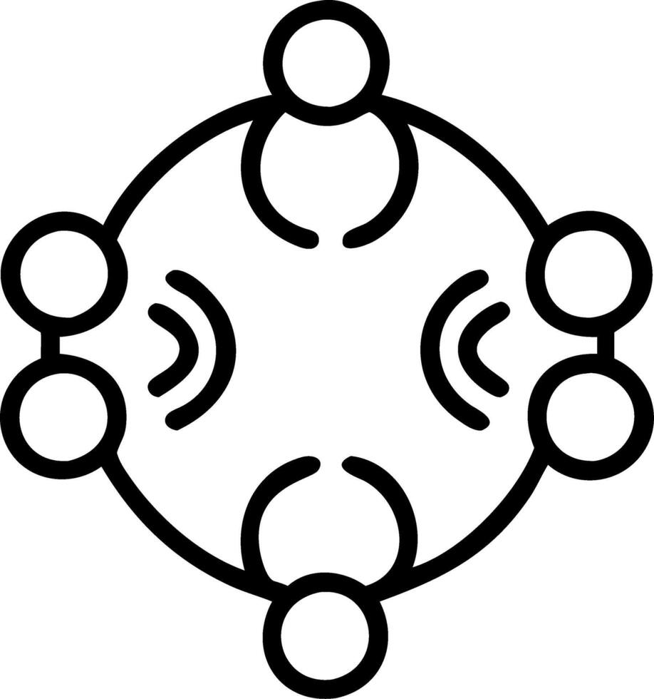Close up of family members holographic signatures forming a circle vector