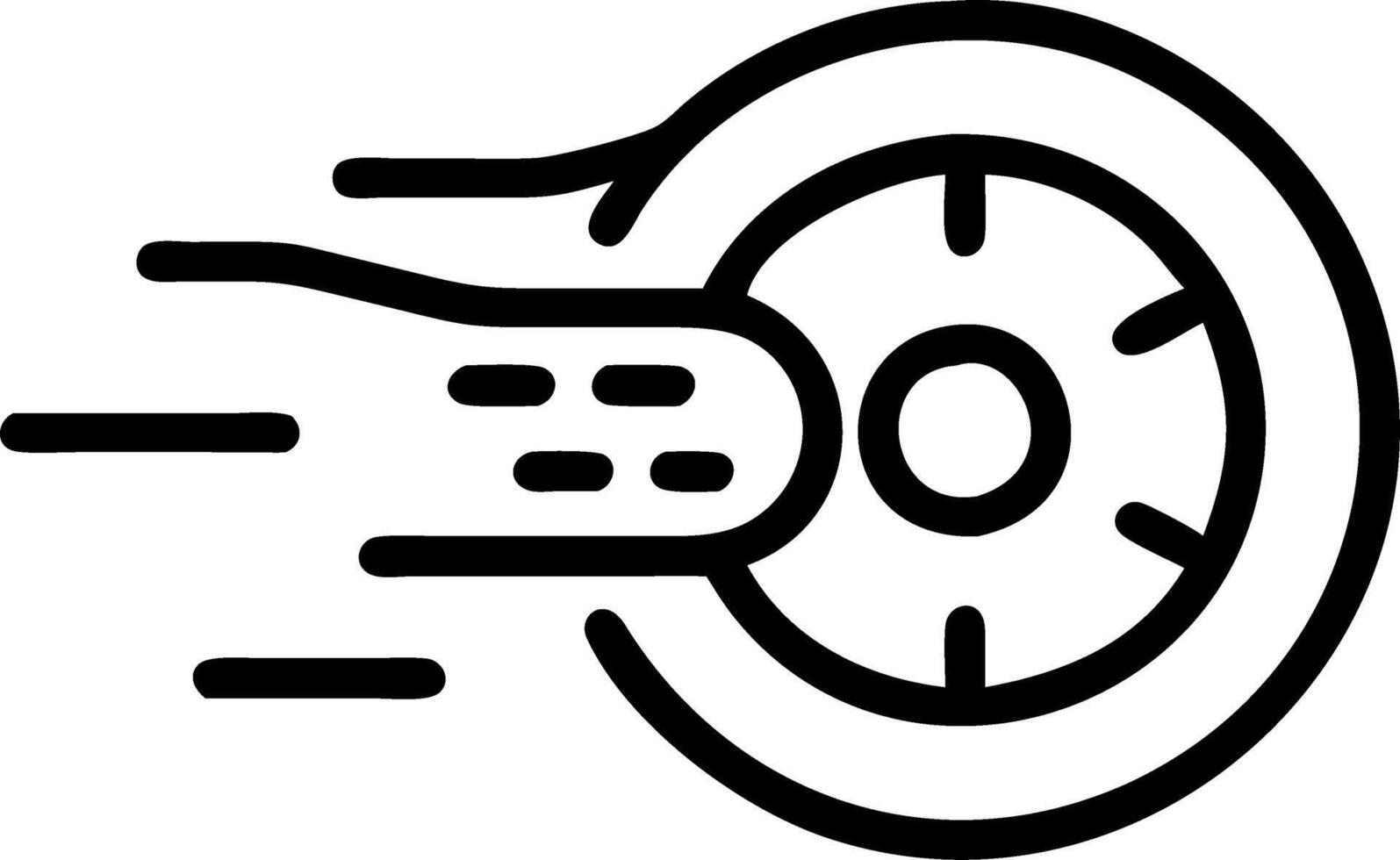 Close up of futuristic cars wheel spinning at high speed vector