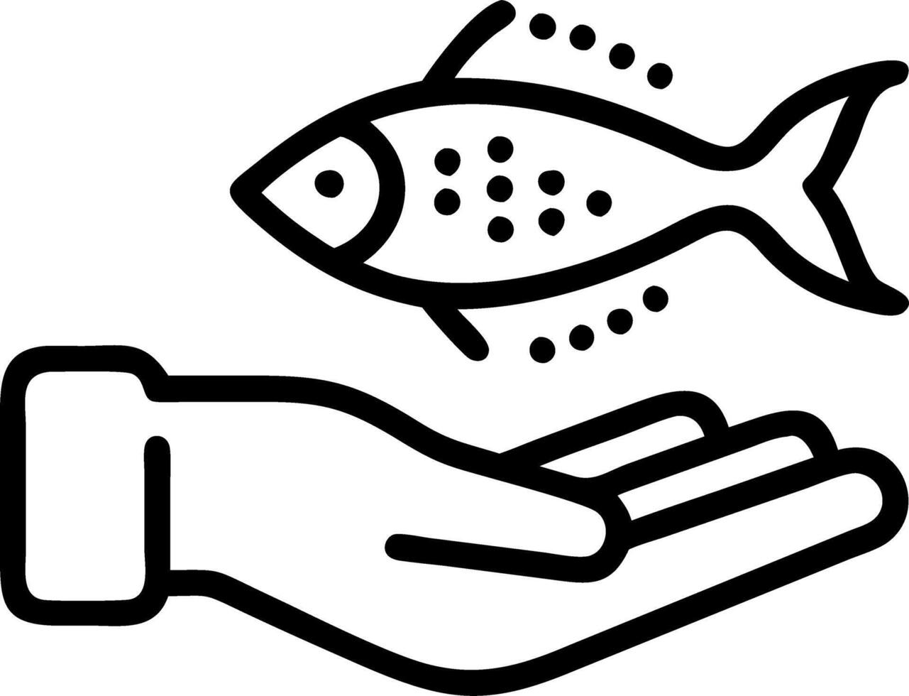 Close up of holographic fish swimming around patient vector