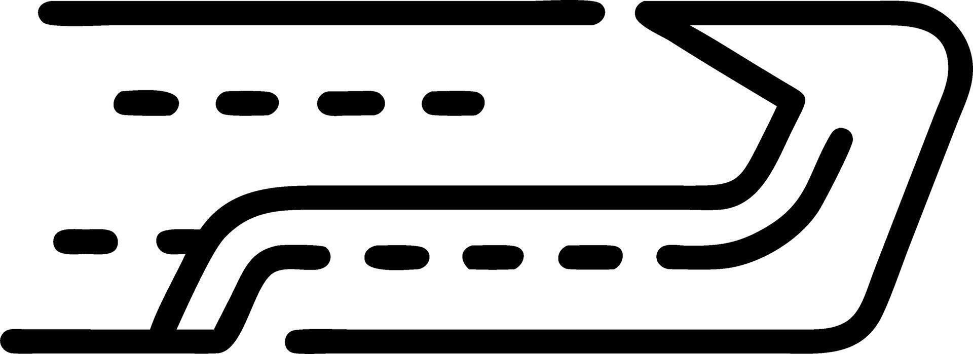Empty racetrack with motion blur and copy space vector
