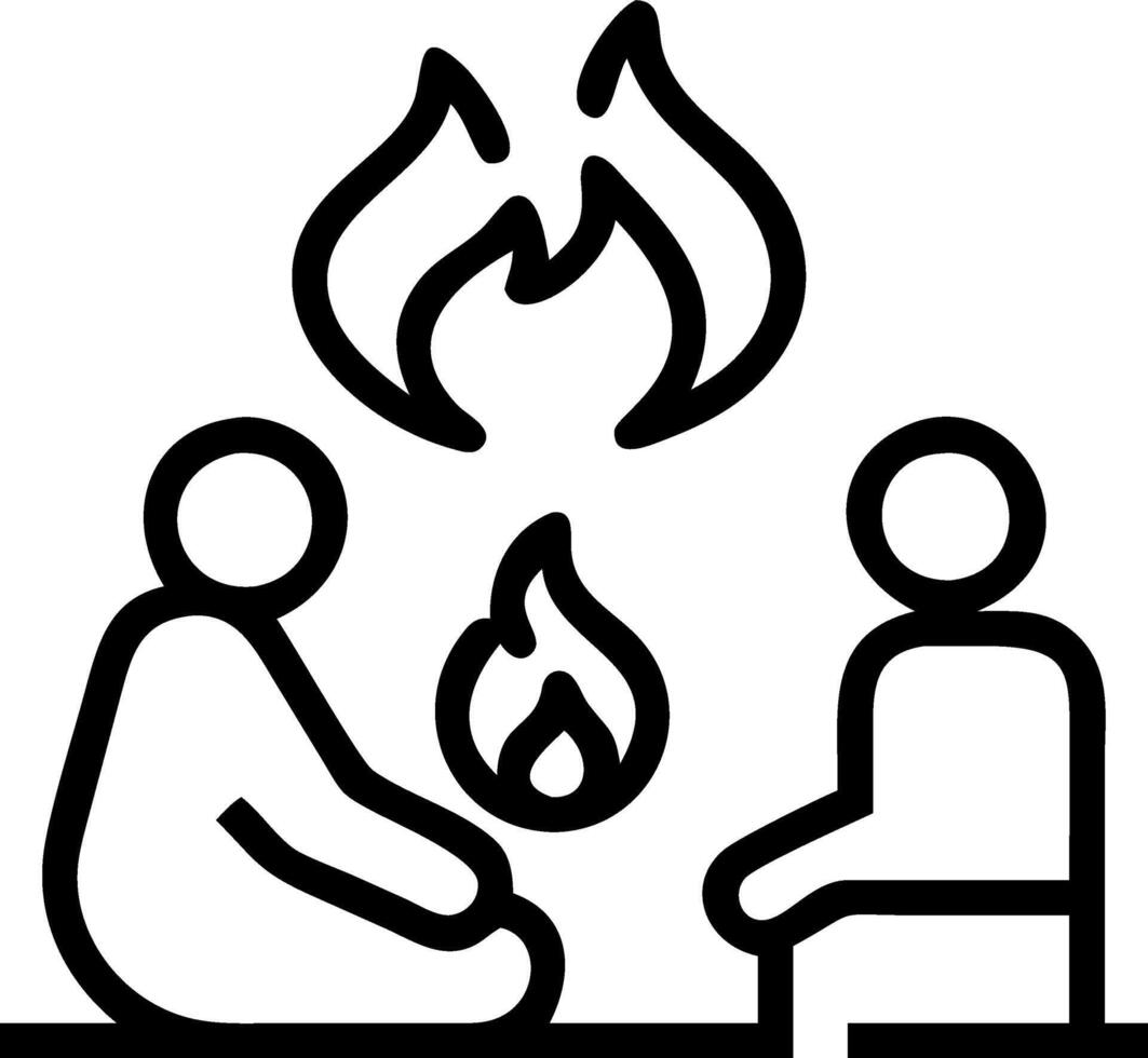 Family relaxing by the fireplace soft abstract art background with copy space vector