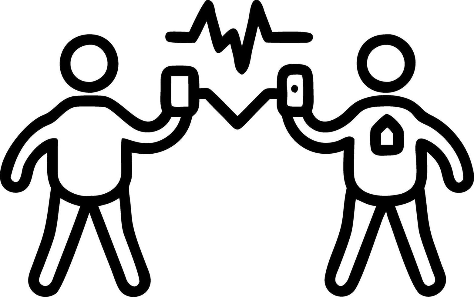 Family using smartwatches for a fitness challenge vector