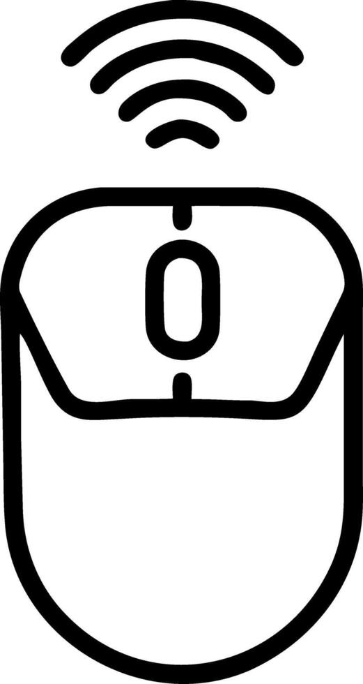 Glossy background of a wireless mouse on a plain desk ample copy space vector
