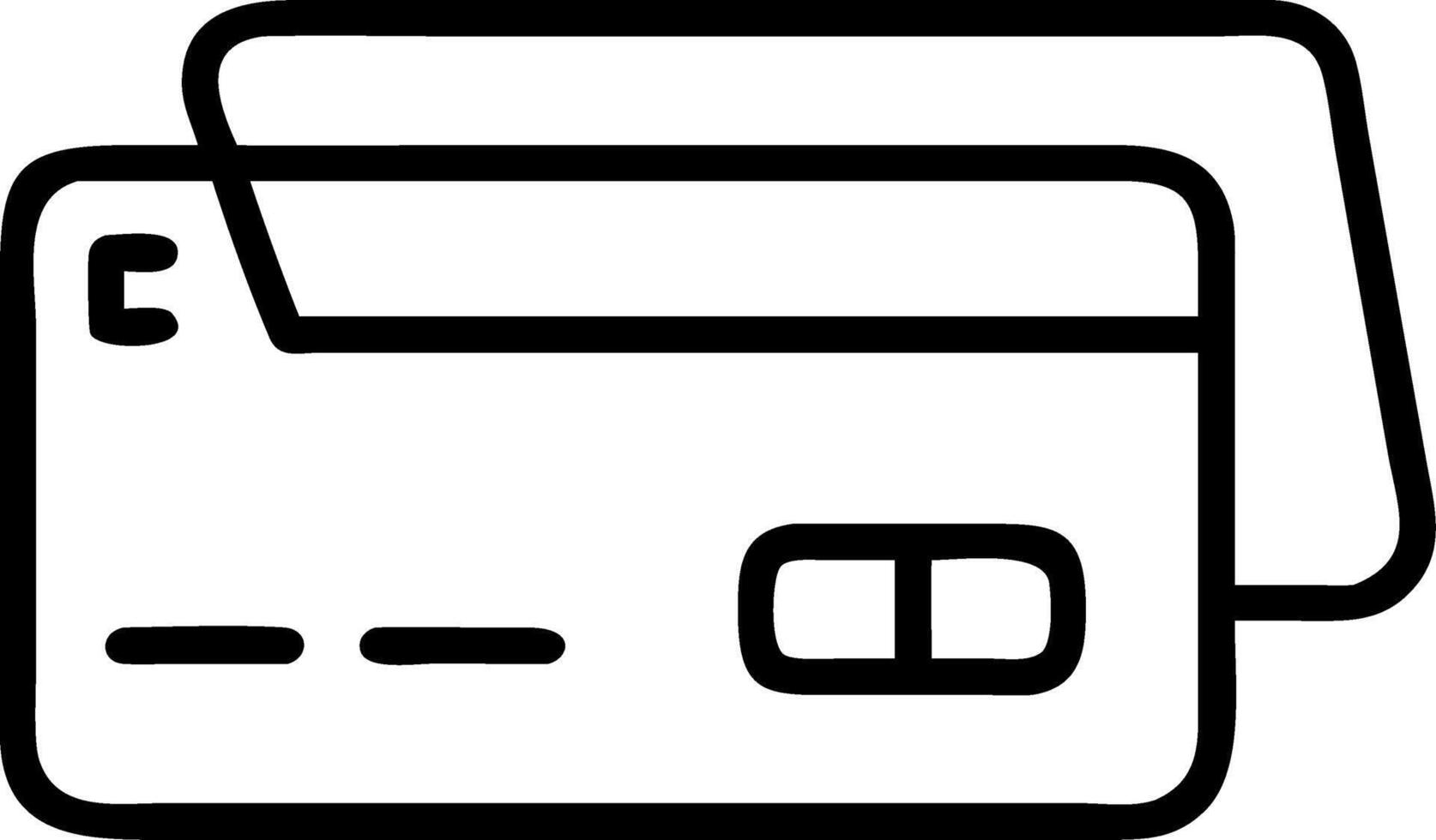 Glossy credit card reflecting shopping icons vector