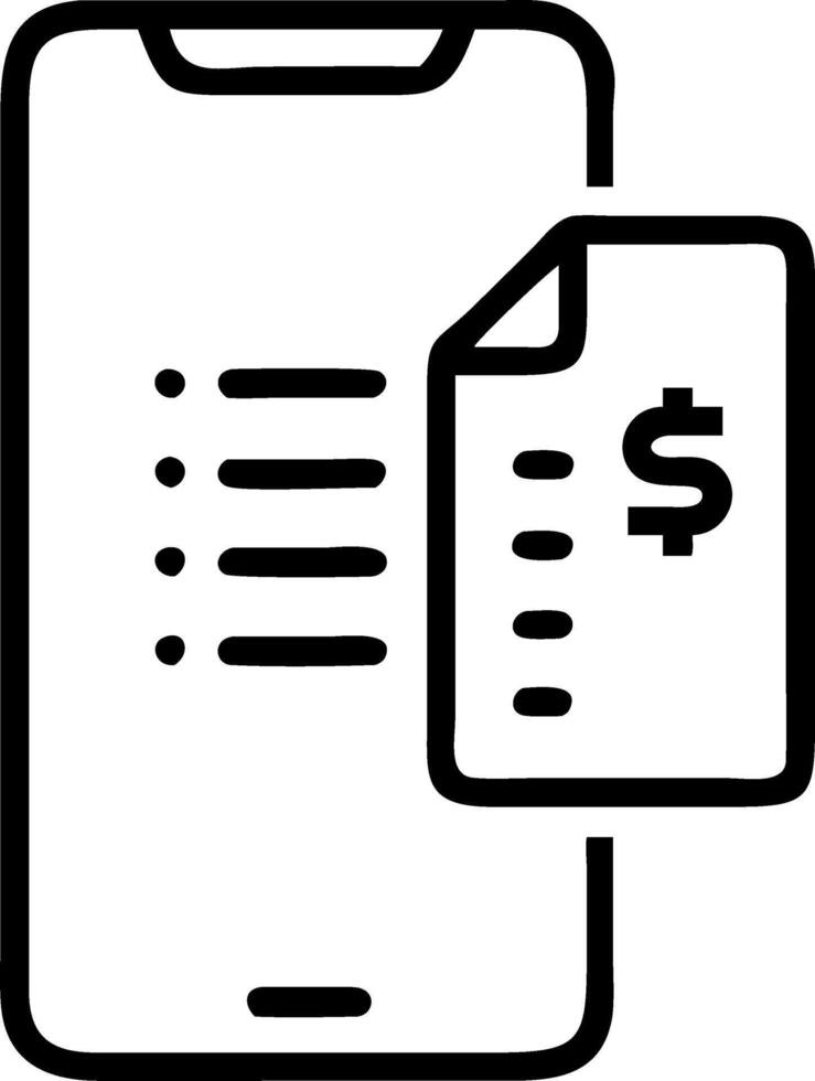 Holographic smartphone displaying budget and deal icons vector