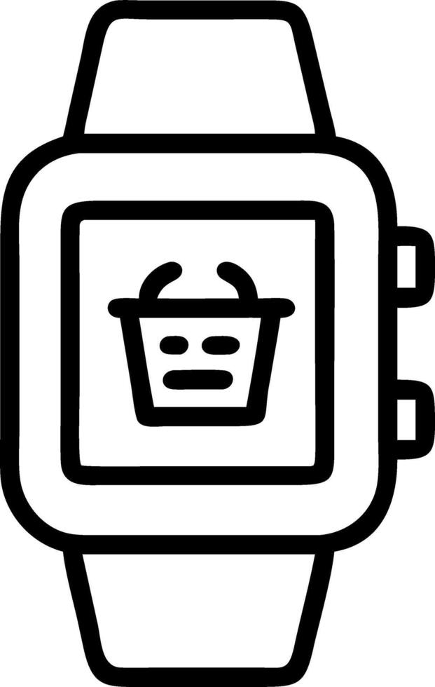 Holographic smartwatch with virtual shopping assistant vector