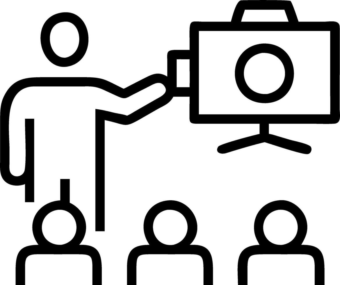 Impromptu circular economy presentation vector