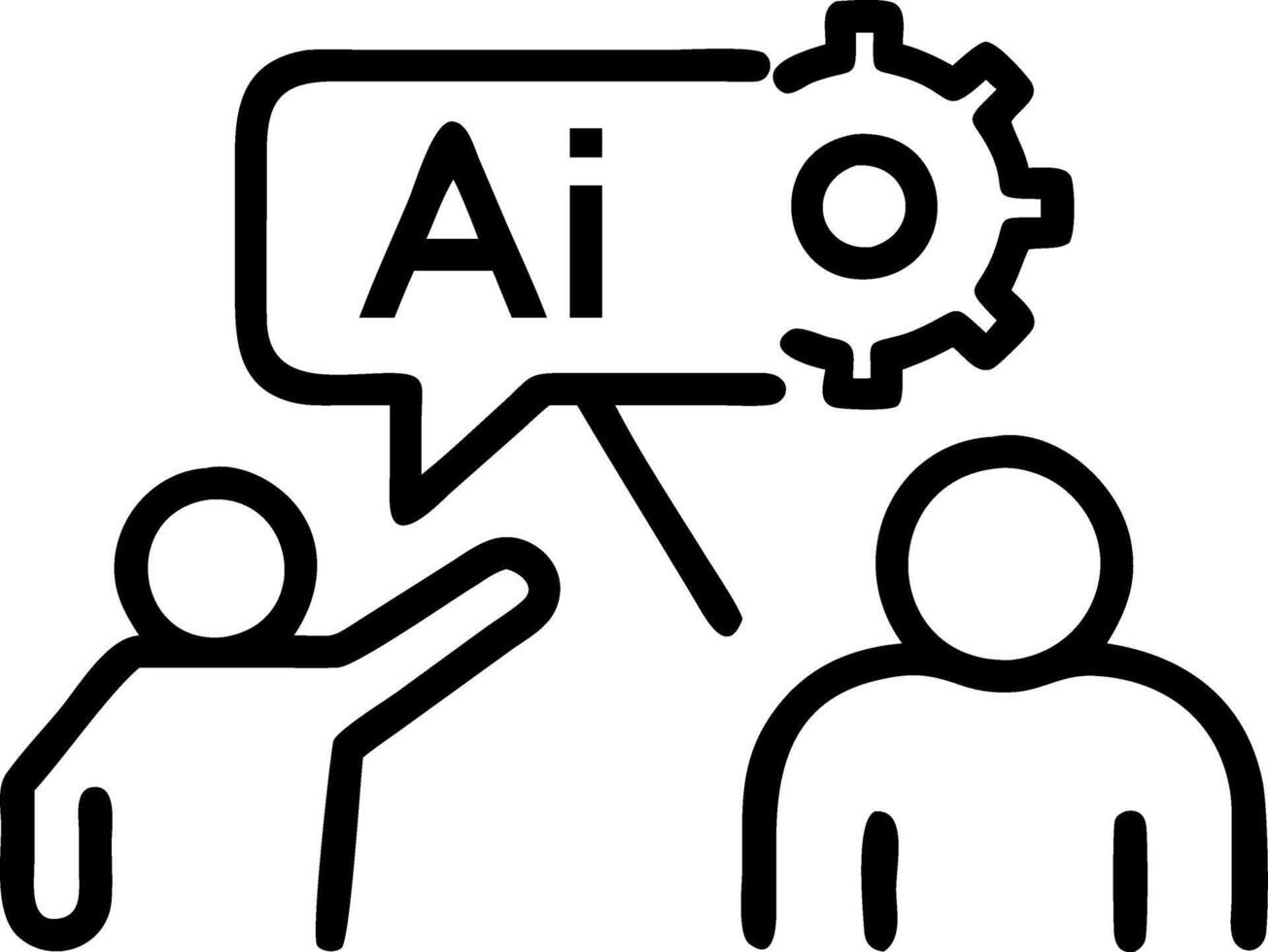 IT professionals troubleshooting AI powered systems vector