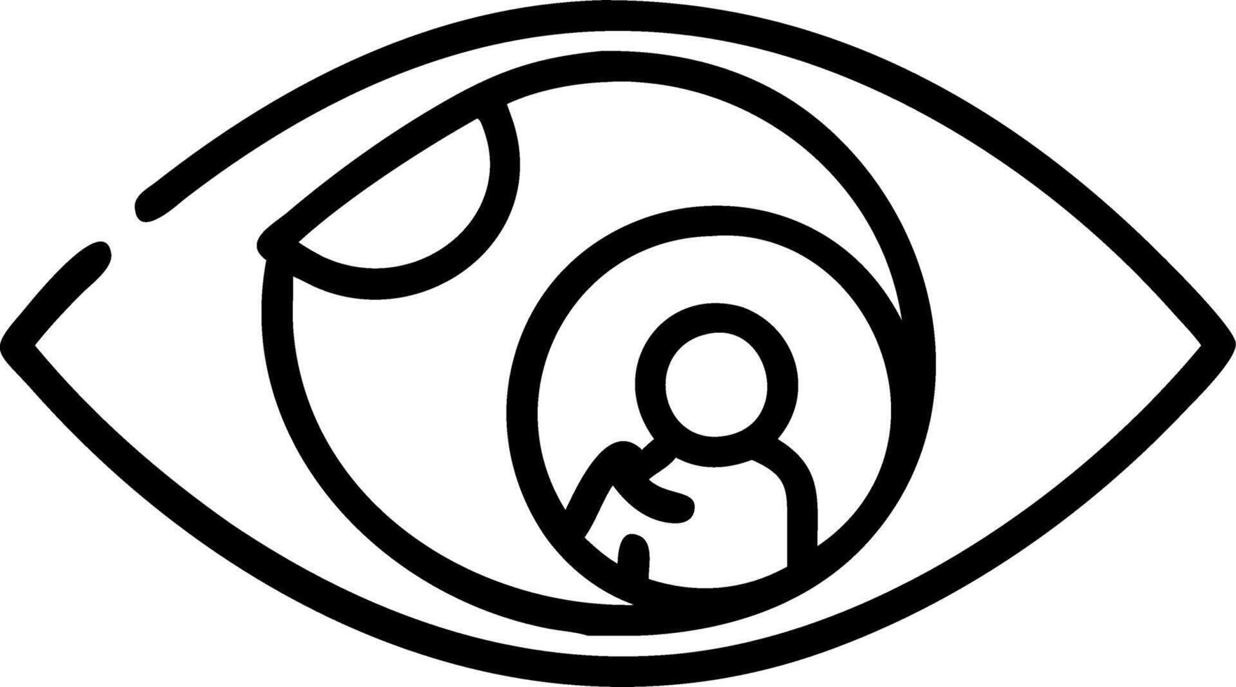 Macro image of a childs eye reflecting educational VR content during homeschooling vector