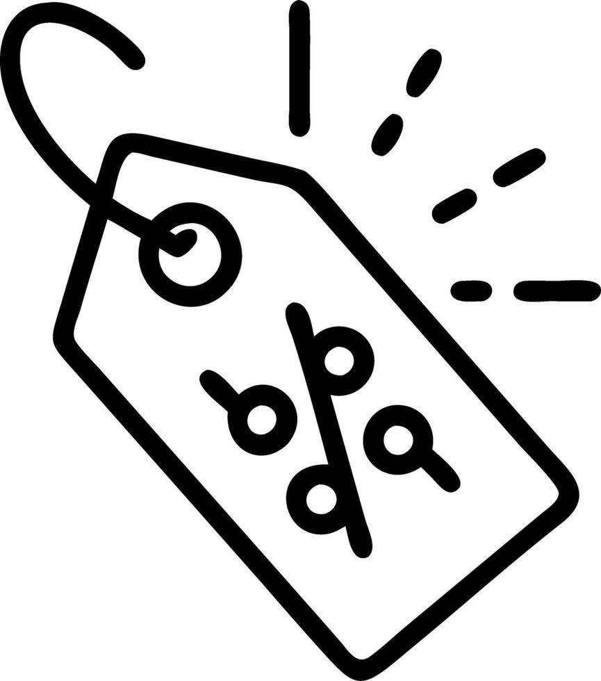 Macro shot of a glowing discount tag on a holographic business card with copy space vector