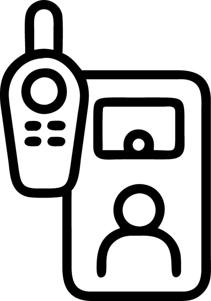 Macro shot of a futuristic communication device being used by a young adult and their elderly parent vector