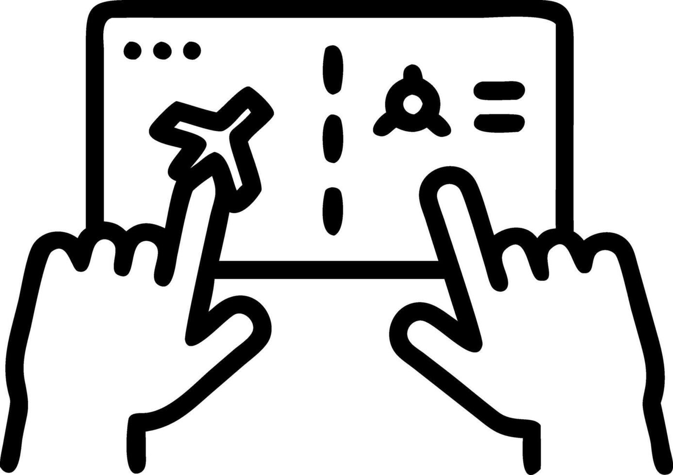 Macro shot of a young couple hands scrolling through a futuristic online travel planner vector