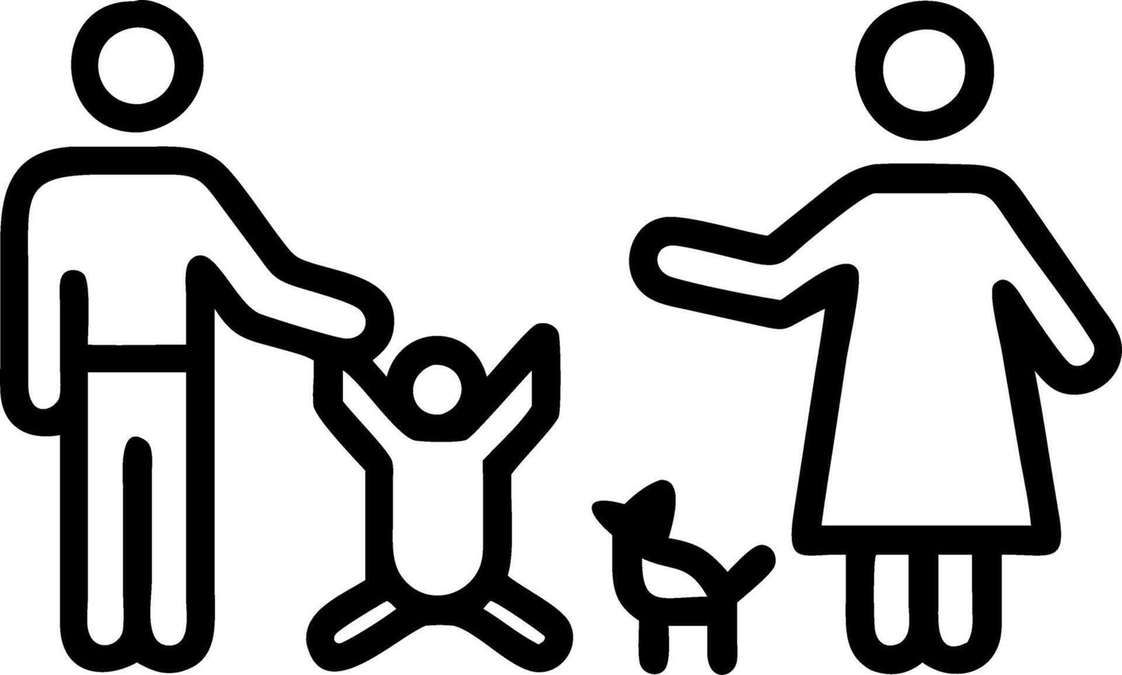 Macro shot of family playing with smart home holographic pets in a futuristic living room vector