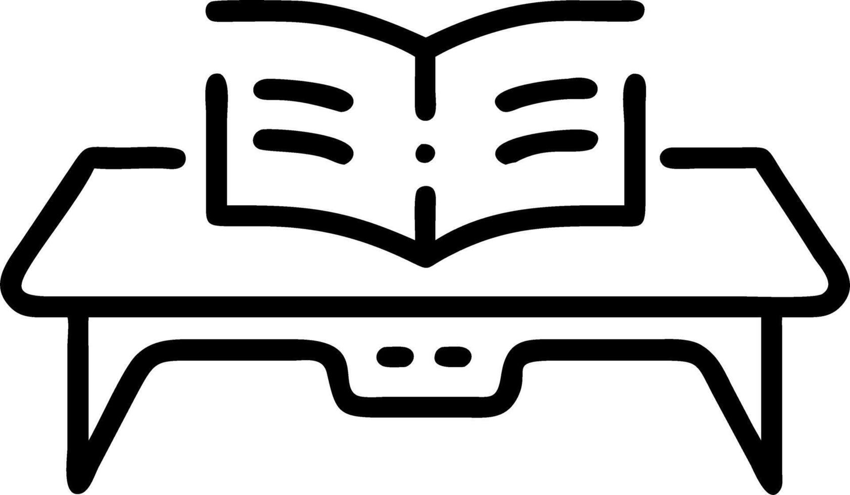Macro shot of futuristic book with holographic pages on coffee table vector