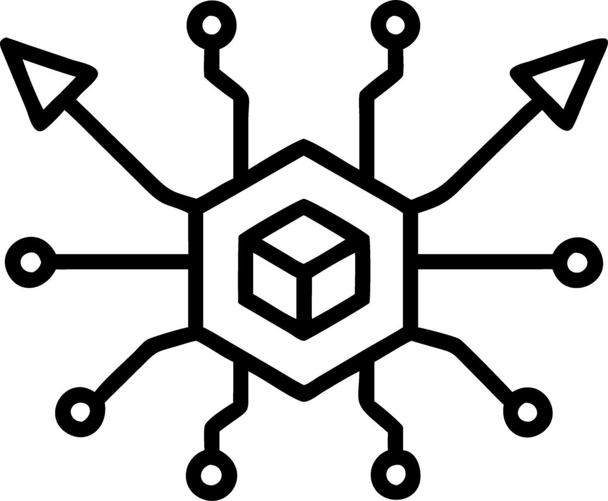 Macro Shot of Futuristic Business Growth with Digital Interfaces vector