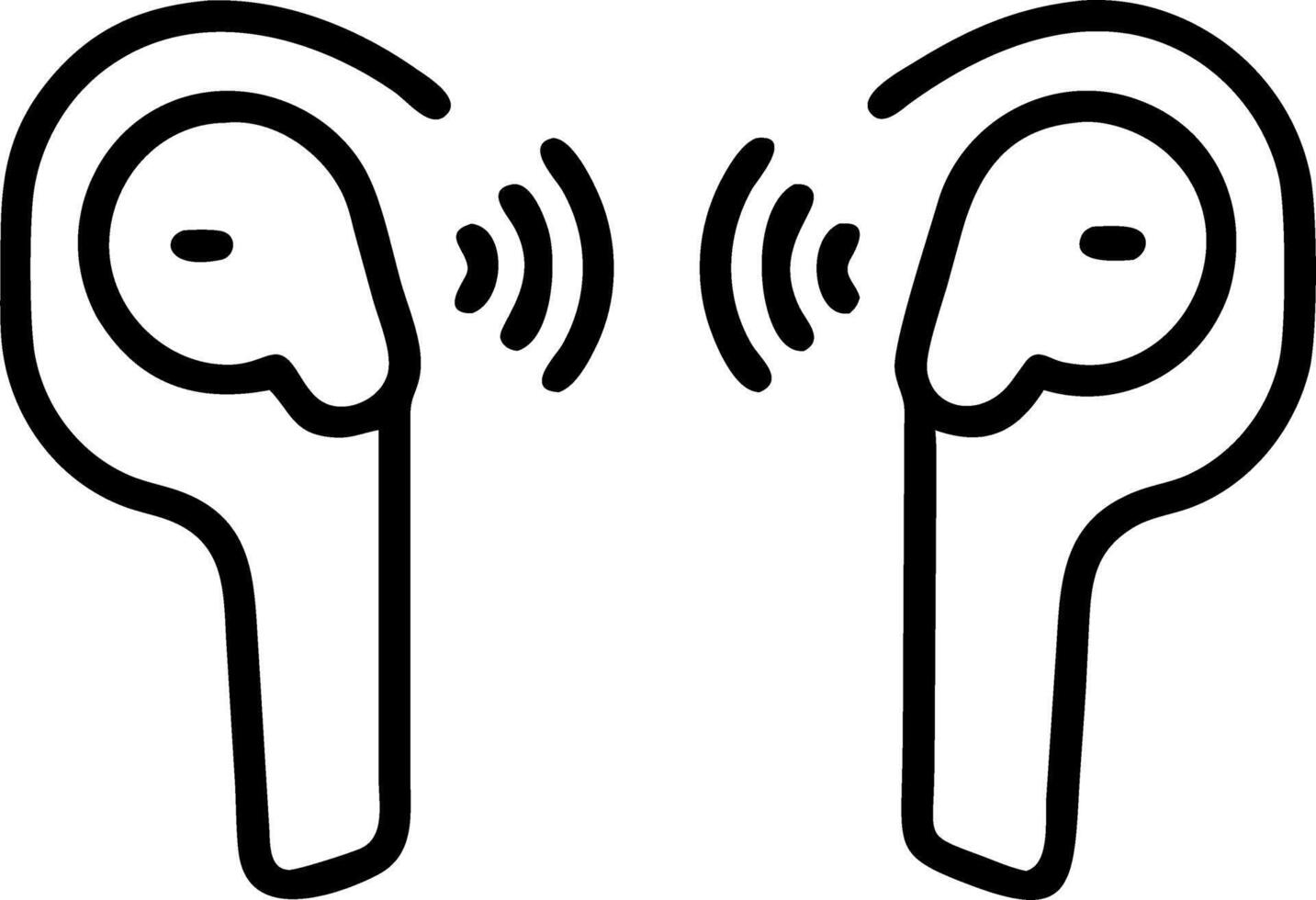 Macro shot of futuristic earbuds in millennial hands soft glow and copy space on the side vector