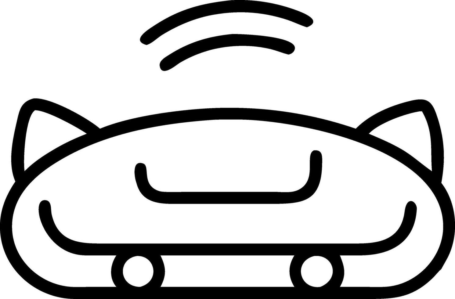 Macro Shot of Robotic Pet Bed Adjusting Comfort vector